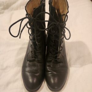 FRYE Black Leather Boots - Size 9
